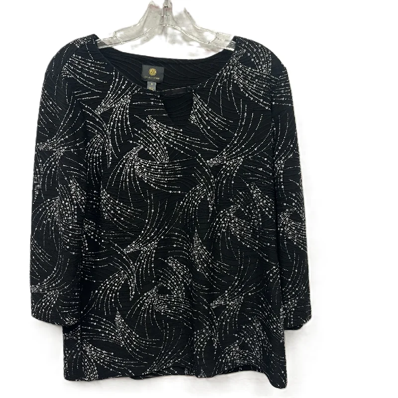 Buy Now Top Long Sleeve By Jm Collections In Black, Size: M