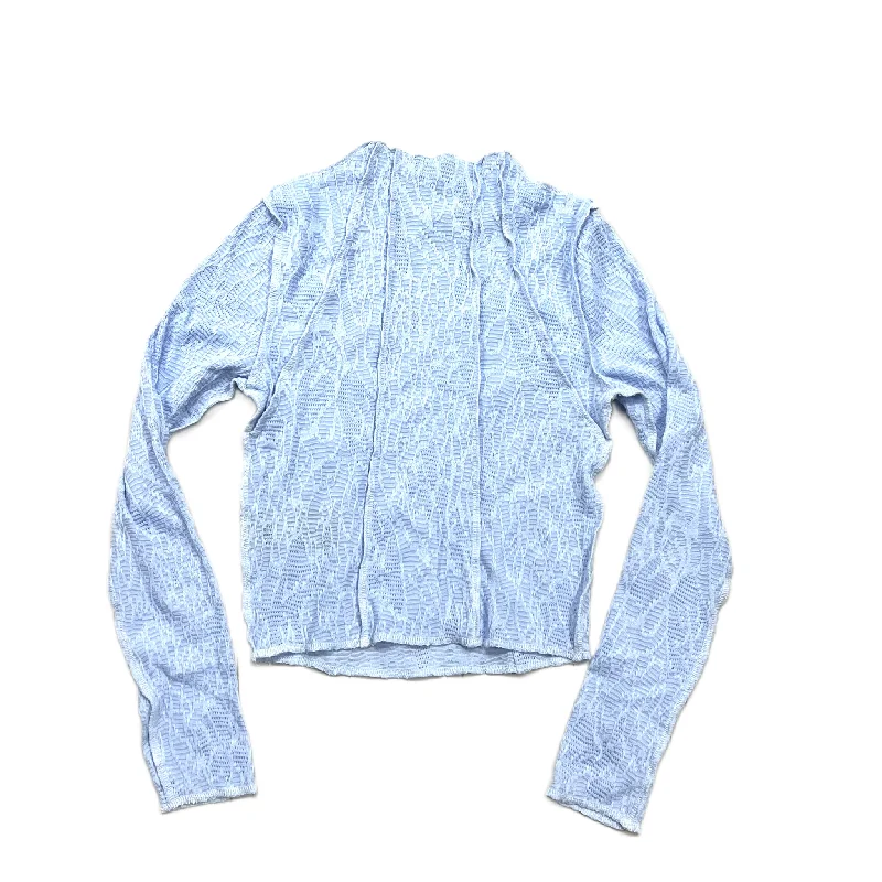 Exclusive Deal Top Long Sleeve By Kimichi Blue In Blue, Size: S