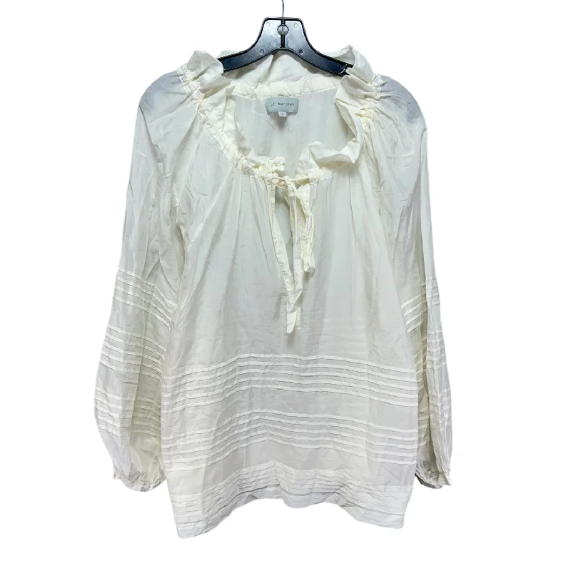 Special Promotion Top Long Sleeve By Lee Matthews In Cream, Size: 3X