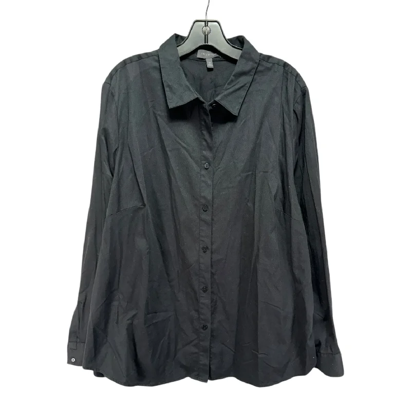 Deal Frenzy Top Long Sleeve By Limited In Black, Size: 2x