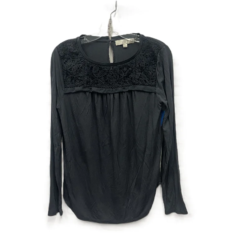 Deal of the Day Top Long Sleeve By Loft In Grey, Size: M
