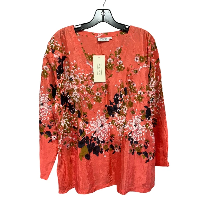 Today’s Special Top Long Sleeve By Masai In Geometric Pattern, Size: L