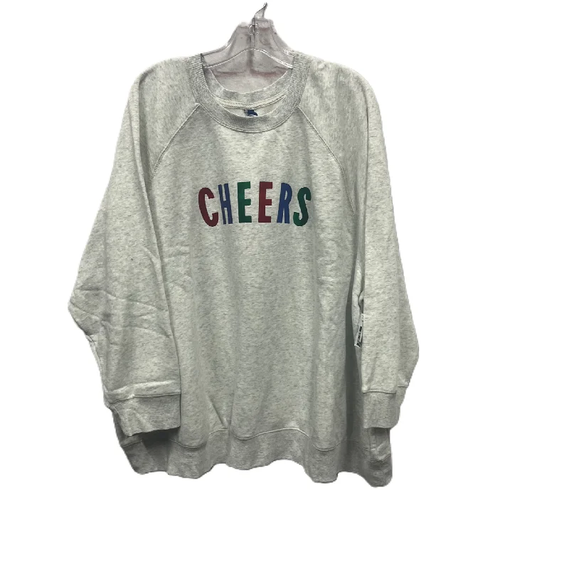 Limited Availability Top Long Sleeve By Old Navy In Grey, Size: 4x