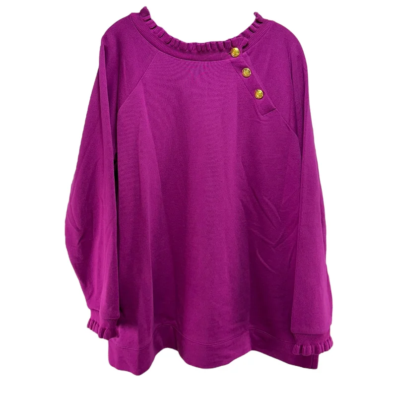 Final Clearance Top Long Sleeve By Talbots In Pink, Size: 1x