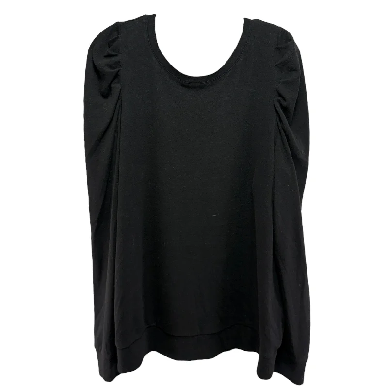 Discount Deals Top Long Sleeve By Unbranded In Black, Size: L