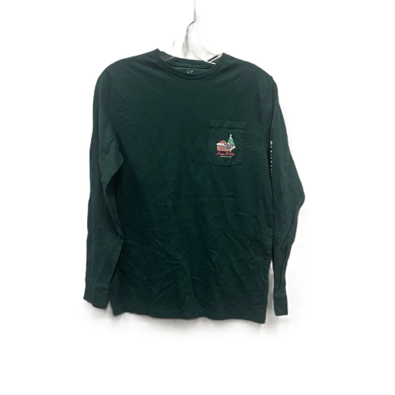 Can't Be Beat Top Long Sleeve By Vineyard Vines In Green, Size: Xl
