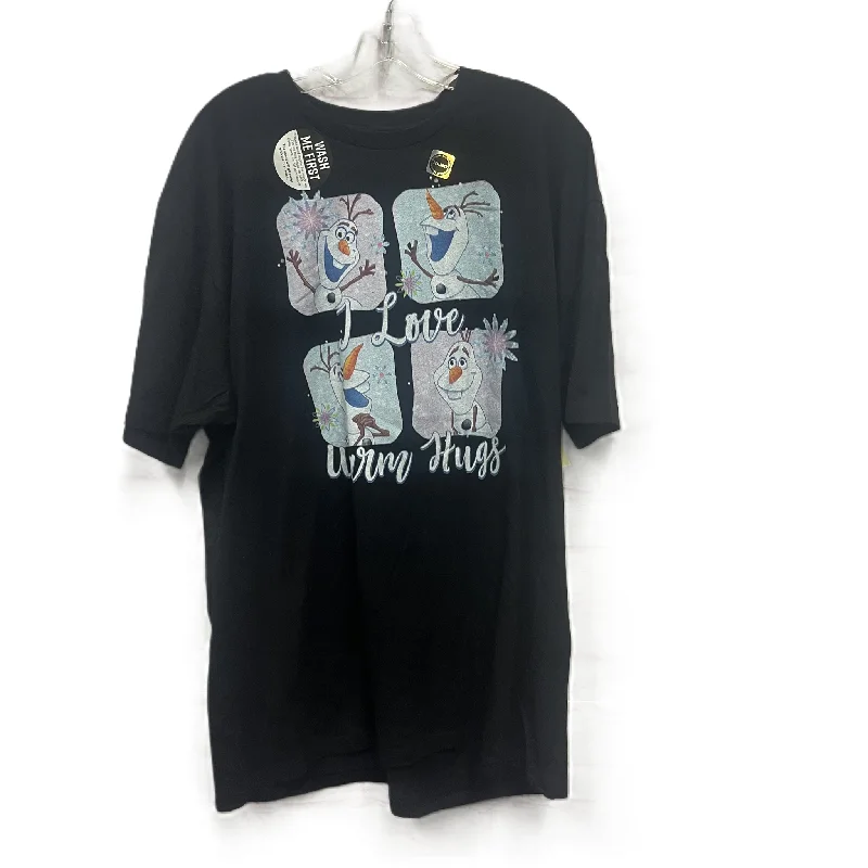 Deal Explosion Top Short Sleeve Basic By Next Level In Black, Size: 1x