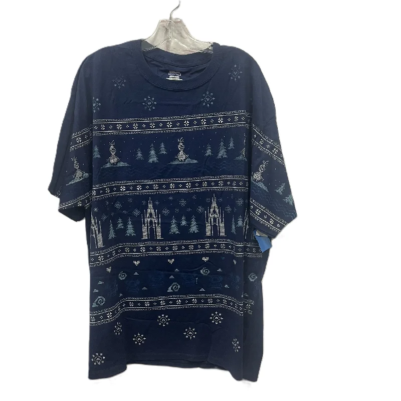 Limited Time Top Short Sleeve By Hanes In Blue, Size: 2x