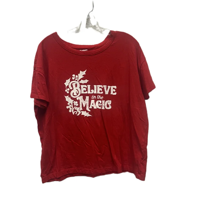Price Blitz Top Short Sleeve By Old Navy In Red, Size: Xl