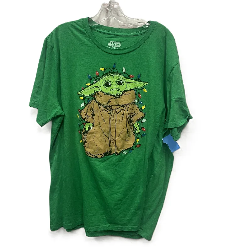 Huge Discounts Top Short Sleeve By Star wars In Green, Size: 2x