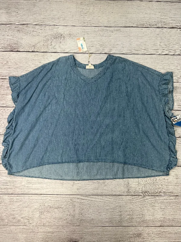 Daily Deals Top Sleeveless In Denim, Size: L