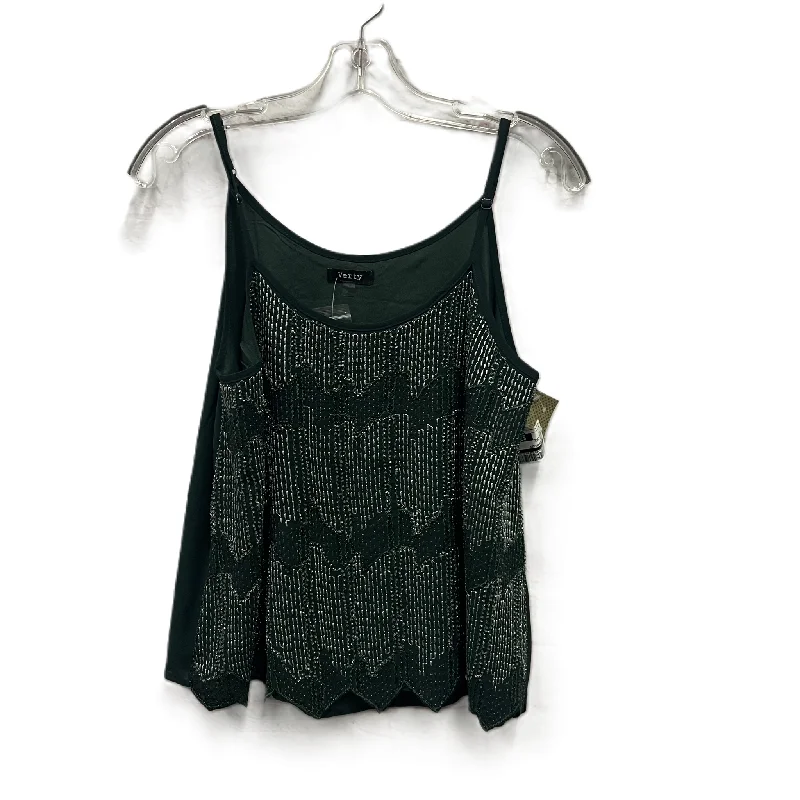 Act Fast Top Sleeveless By verty In Green, Size: M