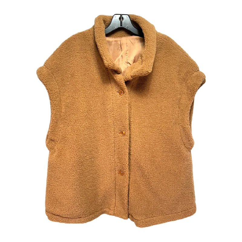 Savings Galore Vest Fleece Unbranded In Brown, Size: M