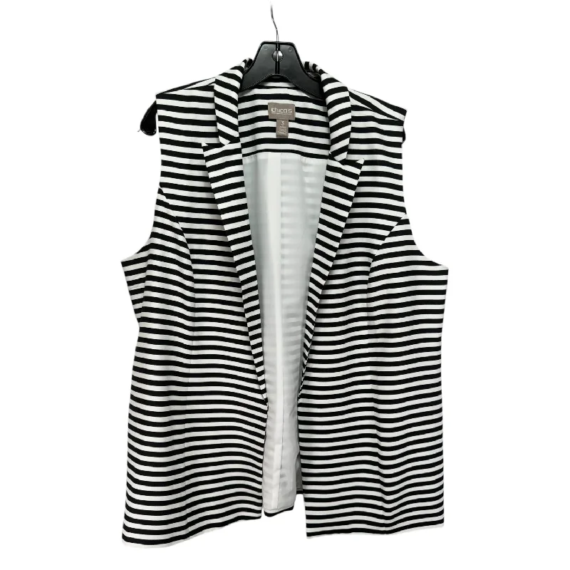 YEAR-End Clearance Vest Other By Chicos In Striped Pattern, Size: Xl