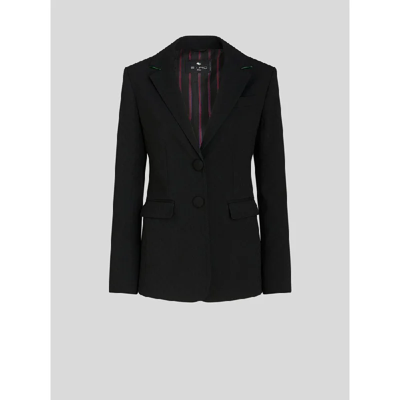 Take Advantage WOOL JACKET WITH STRIPED LINING