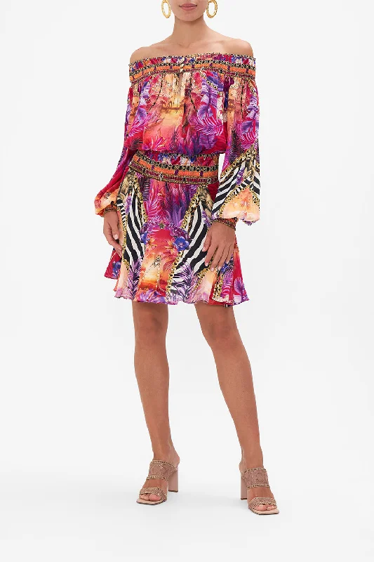 Unmissable Offer OFF SHOULDER SHORT DRESS WILD LOVING