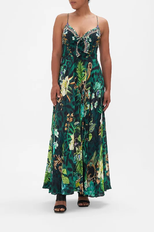 Special Savings LONG DRESS WITH TIE FRONT SING MY SONG