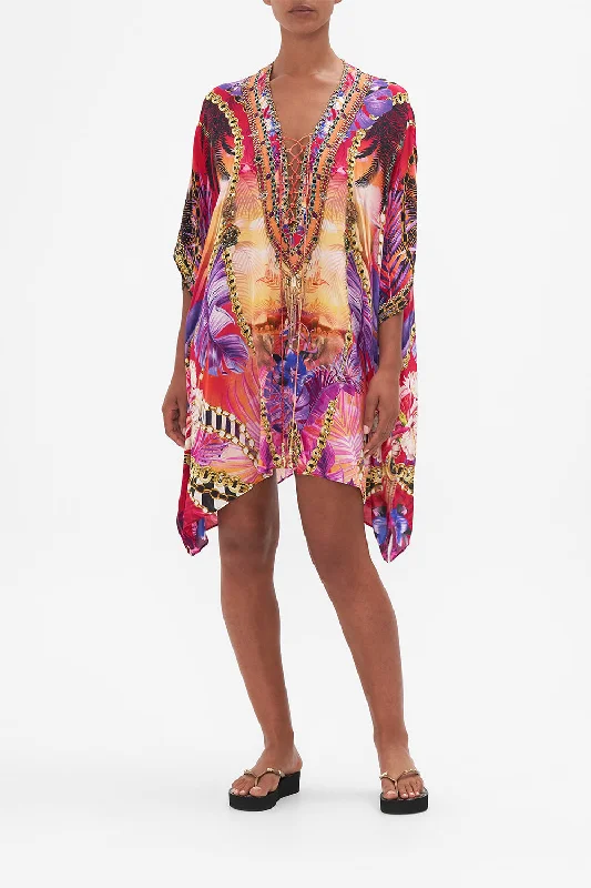 Value Deals SHORT LACE UP KAFTAN WILD LOVING