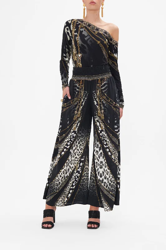 Price Smash SHIRRED WAIST PANT UNTAMED ROYALTY