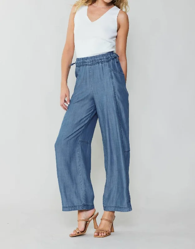 Price Break Adjustable Waist Pant In Chambray