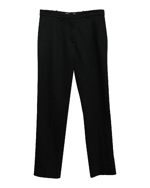Special Savings Altuzarra Straight Leg Trousers in Black Cotton