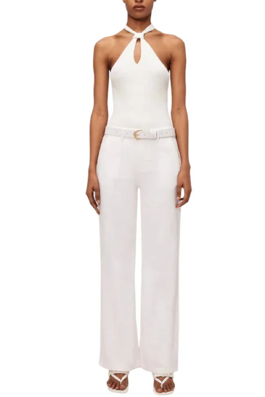 Ansel Trouser In White