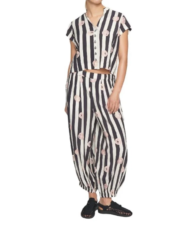 Closeout Beach Rose Pants In Striped