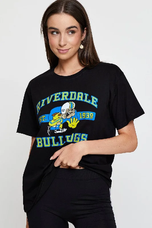 Midnight Sale Black Vintage T Shirt Short Sleeve