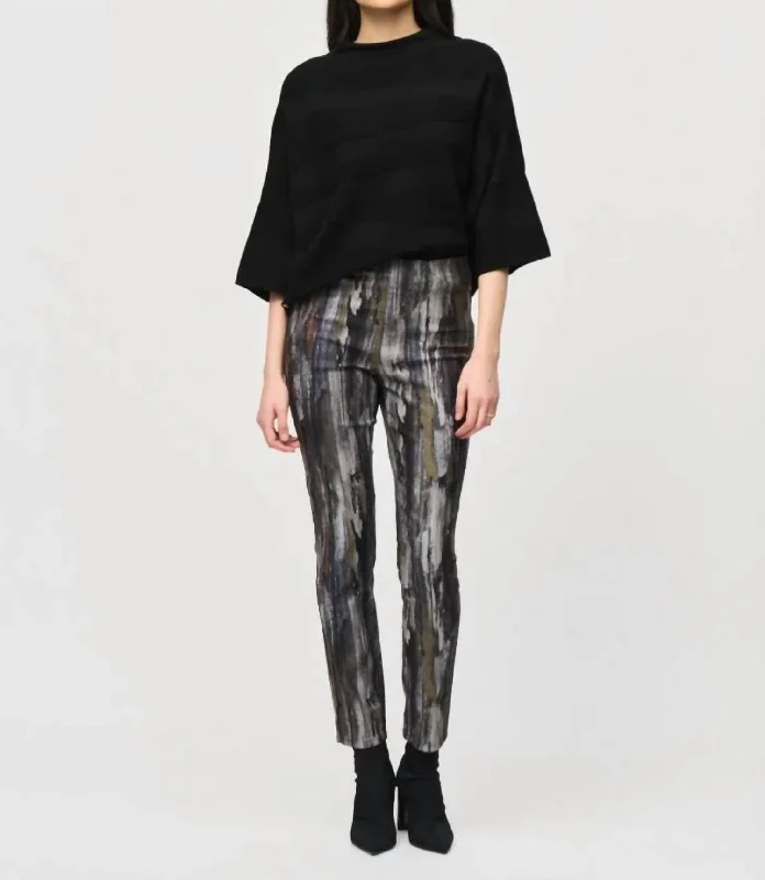 Bohemian Abstract Trousers In Multi