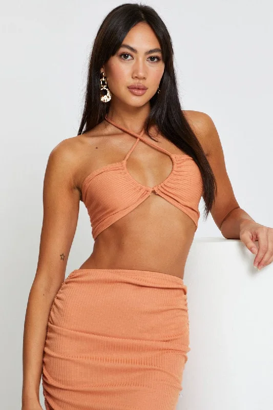 Midnight Madness Brown Rib Bralette