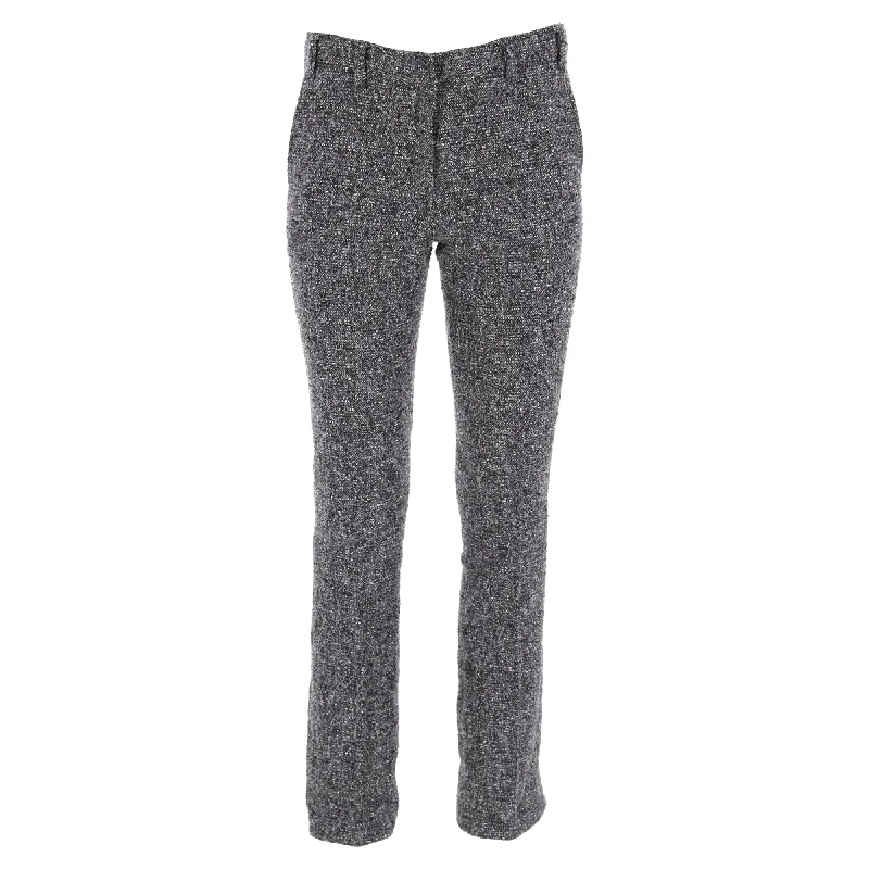 Lowest Price Burberry London Slim-Fit Tweed Trousers in Grey Polyester