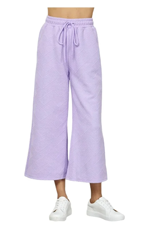 Unbeatable Prices Cropped Pants In Lavender