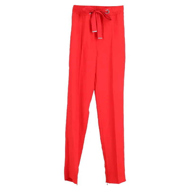 One-DAY Sale HUGO by Hugo Boss Drawstring Pants in Red Polyester