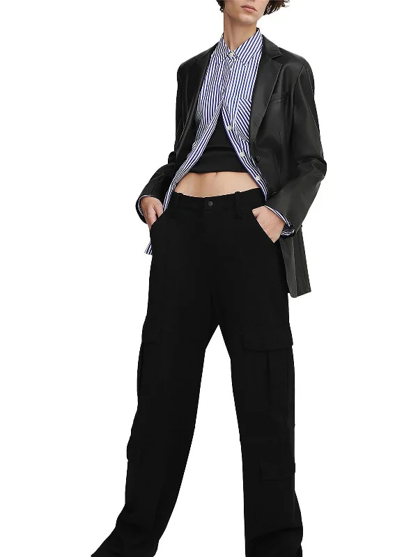 Anniversary Sale Irina Womens High Rise Knit Cargo Pants