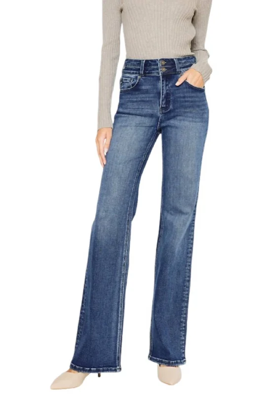Steals and Deals Karlee Bootcut Jeans In Dark Denim