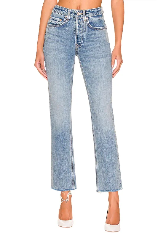 Discount Deals Karolina High Rise Straight Crop Jeans In La Playa