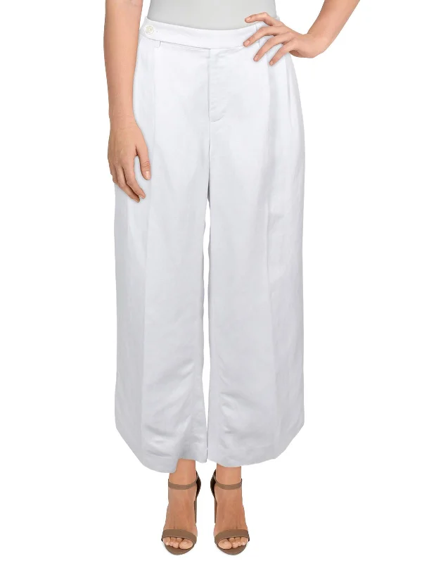 Markdown Madness Kinsey Womens Linen Blend Solid Dress Pants