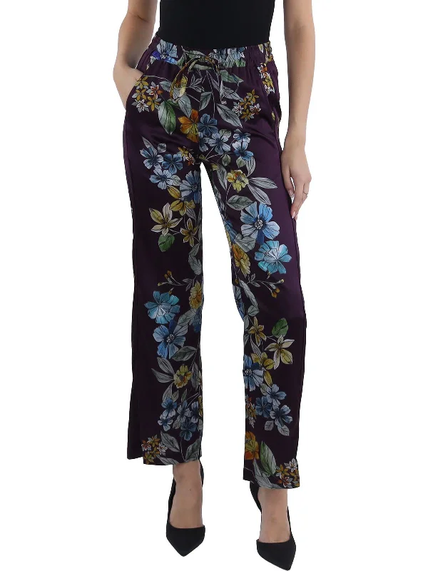 Special Buy Lexi Stella Womens Silk Floral Print Straight Leg Pants