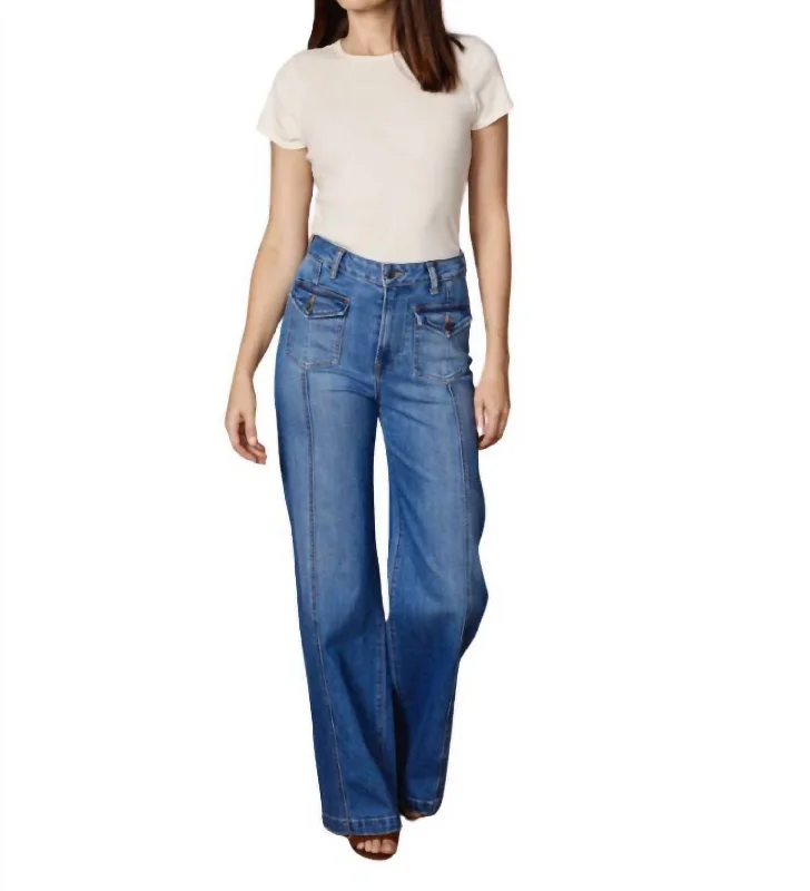 Don't Wait Manhattan Wide Leg Jean In Bennet