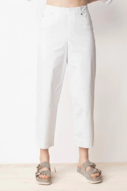 Daily Deals Margo Stretch Crop Pant In White