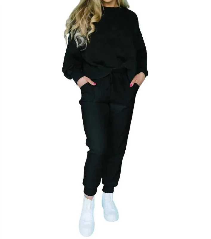 Incredible Offers Millie Luxe Sweatpant In Black