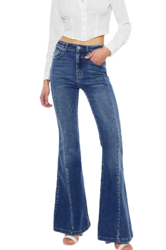 TIME-Limited Offer Nicole Denim Flare Jeans In Medium Wash