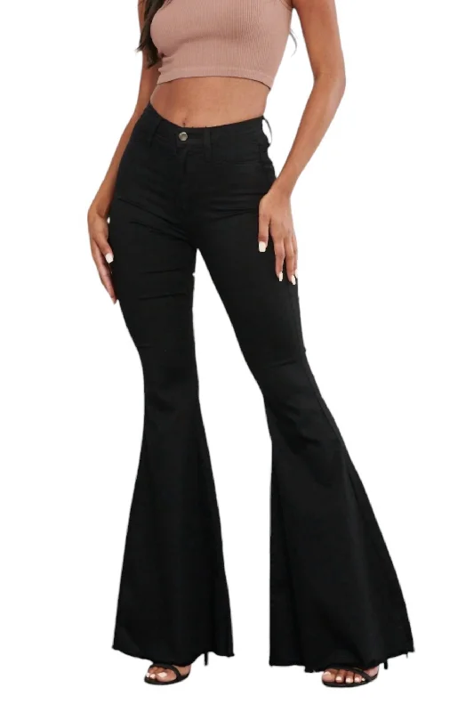 Epic Deals Out And About Flare Pants In Black