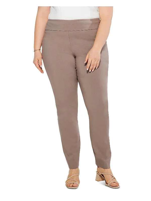 Online Only Plus Womens Stretch Suit Seperate Dress Pants