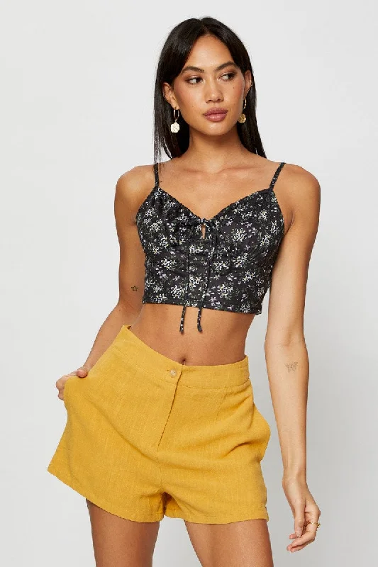 Factory Direct Sale Print Crop Top