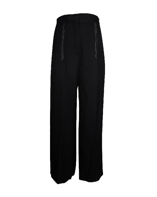 Buy More, Save More Sandro Straight-Leg Pants in Black Viscose