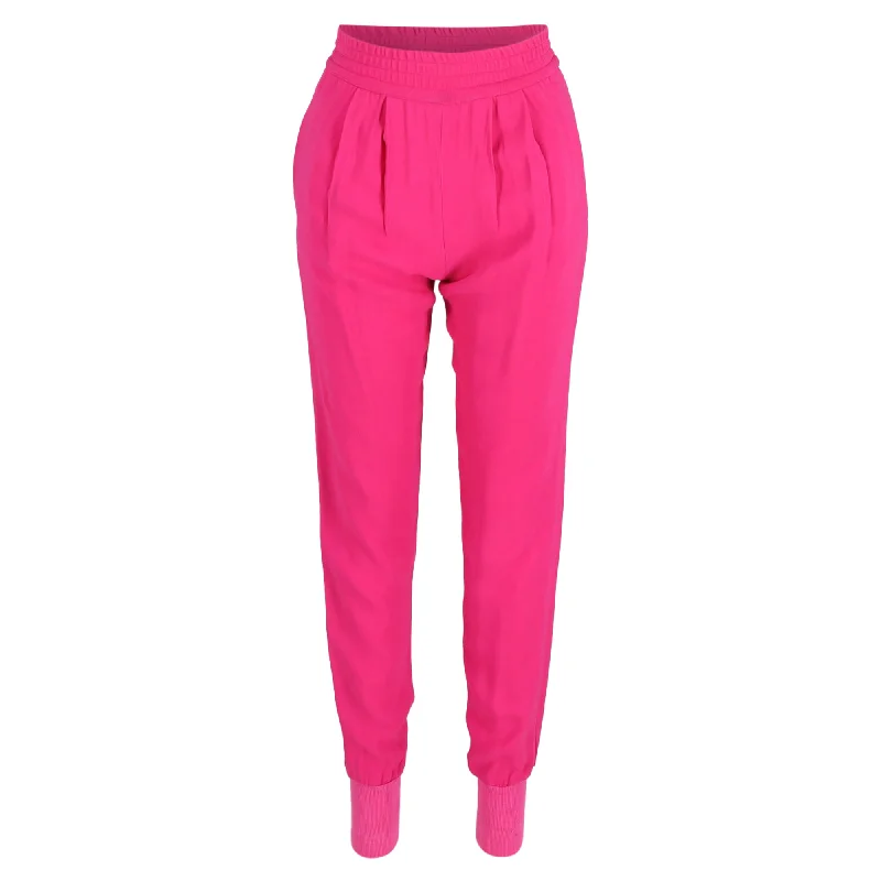 Price Drop Alert Stella McCartney Relaxed Fit Joggers Pants in Hot Pink Polyester