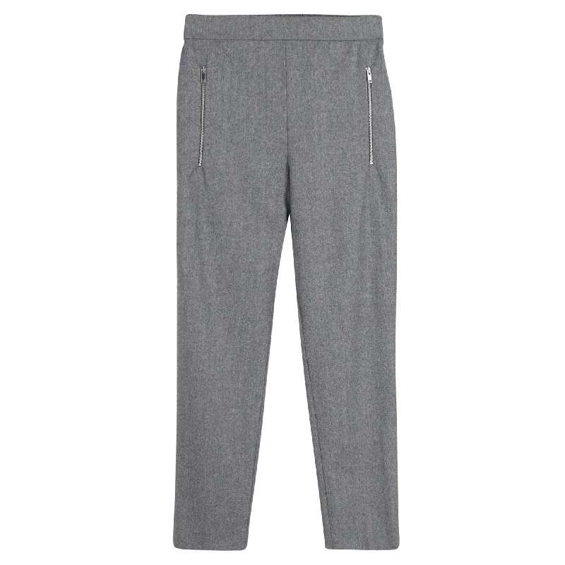 Act Now Stella McCartney Straight-Leg Trousers in Grey Wool