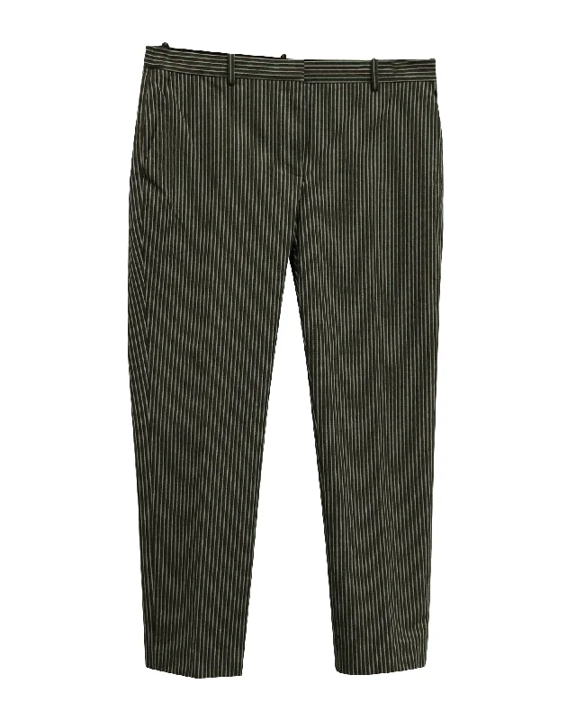 Special Buy Theory Striped Trousers in Black and White Cotton