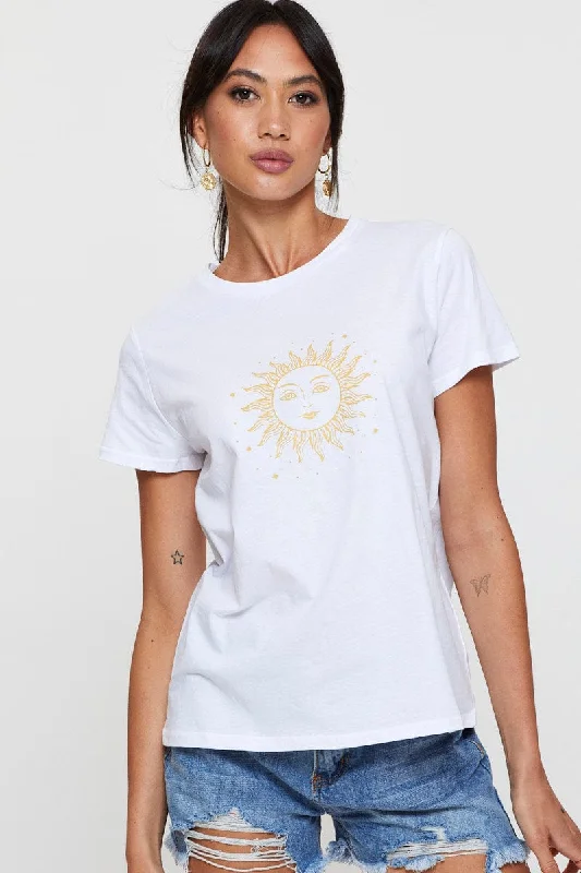 Don't Wait White Graphic T Shirt Sleeve_Length